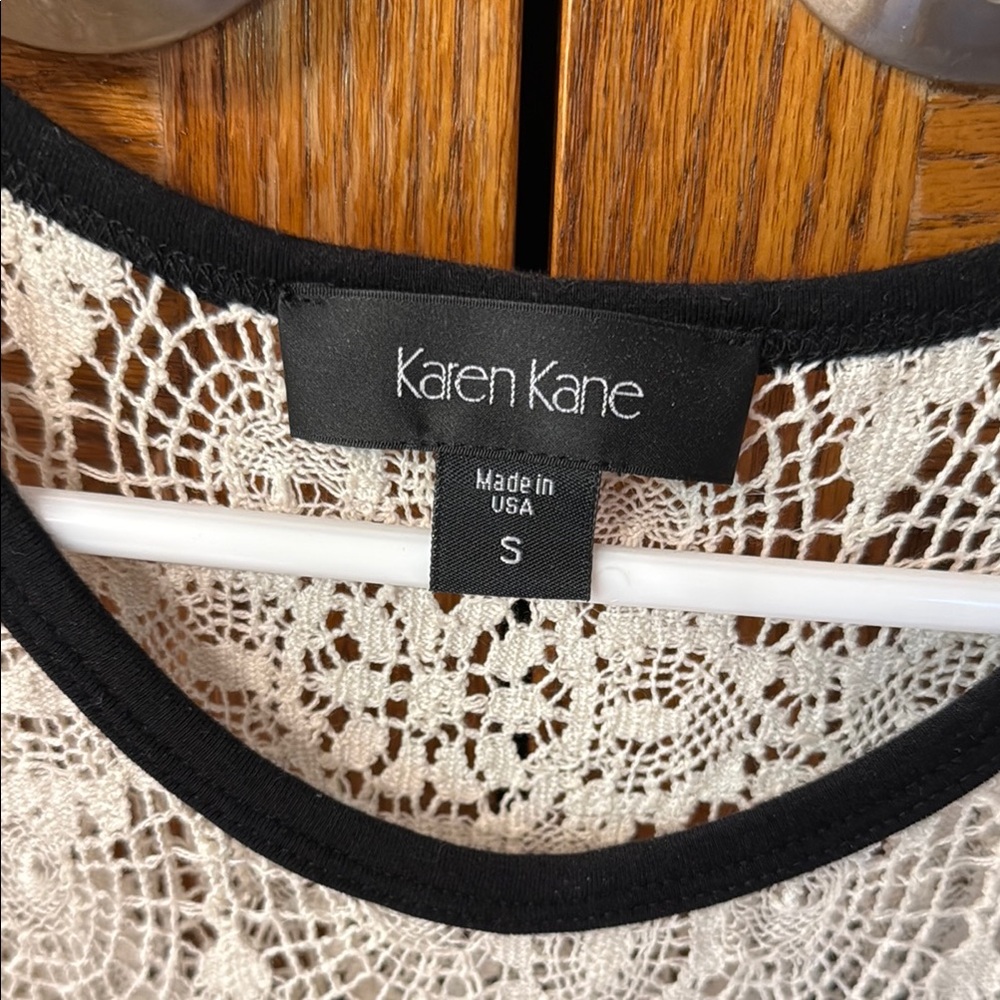 Karen Kane Black and Cream Midi Dress - Picture 2 of 2